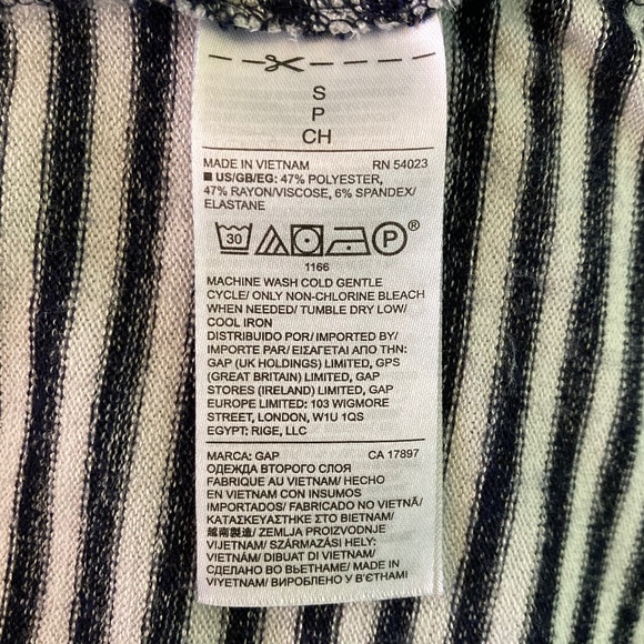 Women’s size small Gap navy and white striped comfy swing dress or T-shi… - Picture 5 of 7